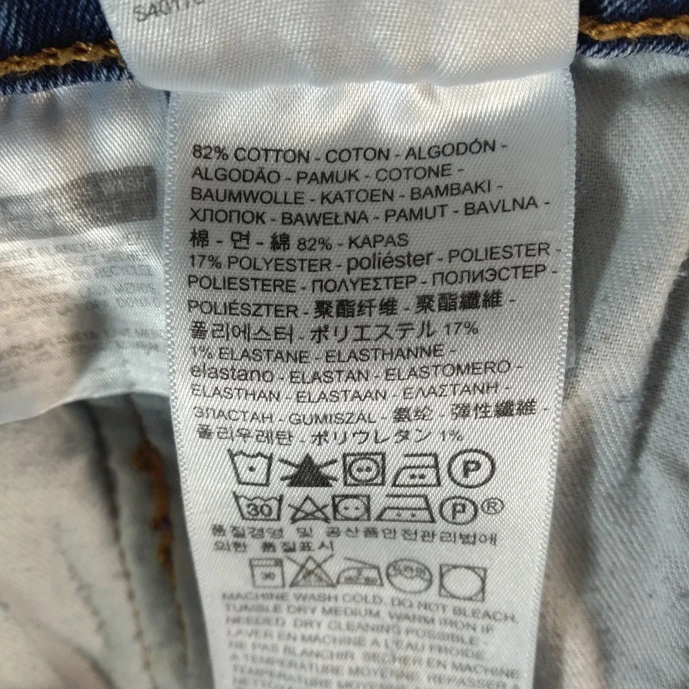 Levi's 502 jeans men's 38 x 30 slim straight blue stretch denim pants